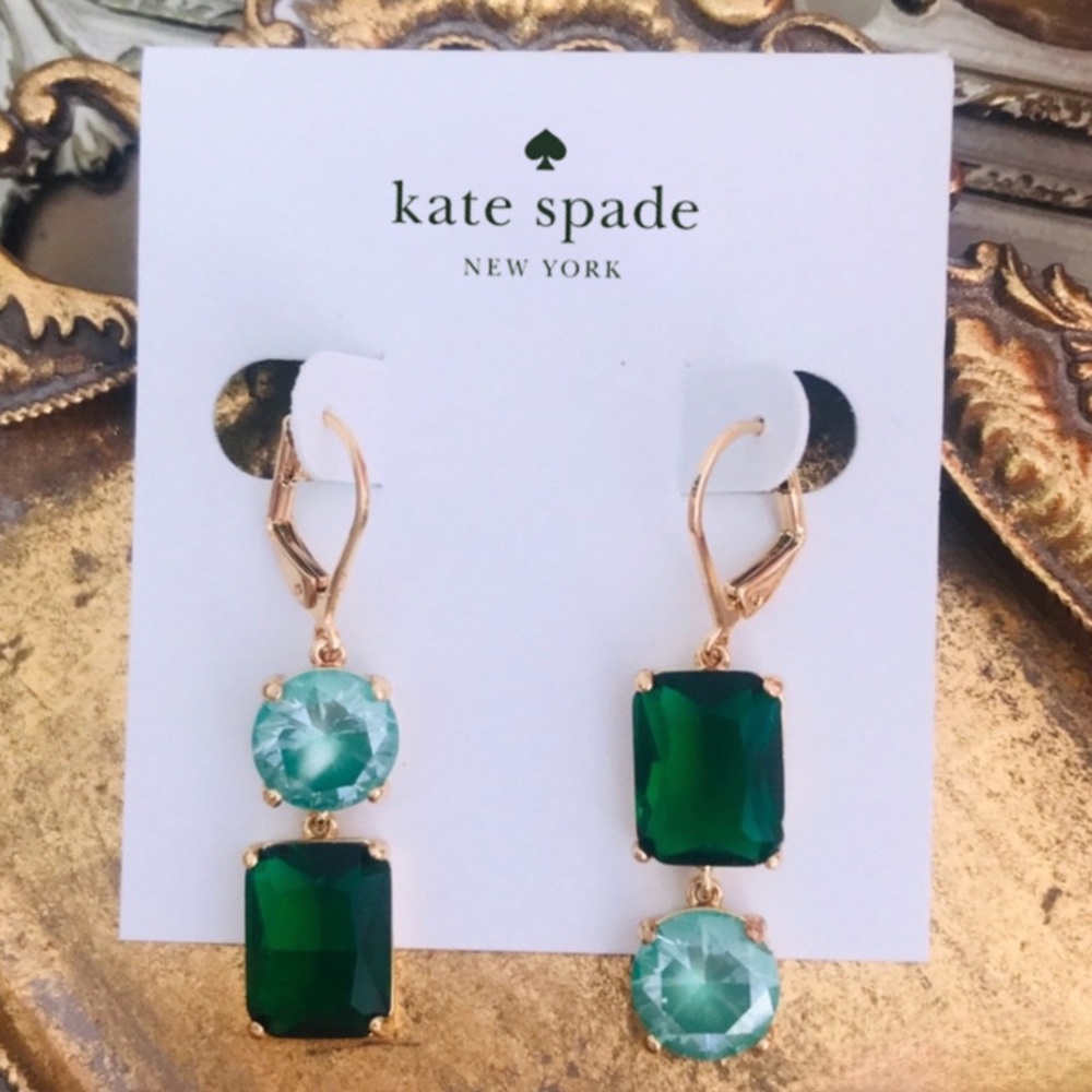 KATE SPADE • Shine On Mismatched Drop Earrings - Picture 5 of 5